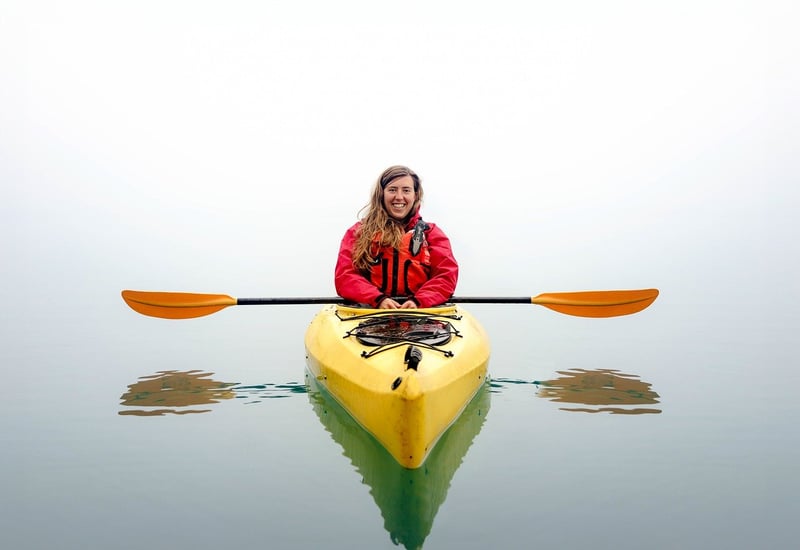 Kayaking in the Sea